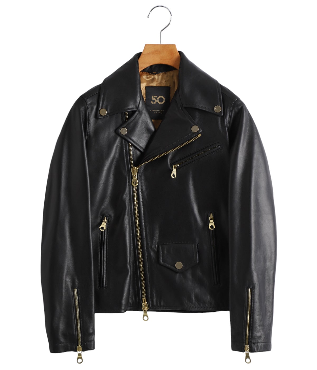 【限定値下】cinquanta 46 ヌバックレザー　ジャケット　ブルゾン 限定値下】cinquanta 46 ヌバックレザー ジャケット ブルゾン
