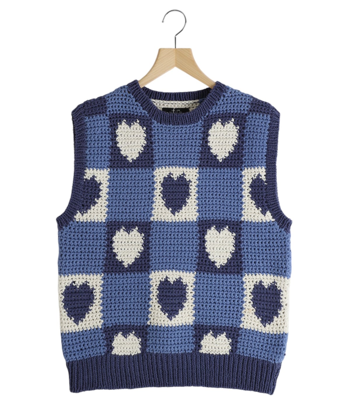 CROCHET KNIT HEART VEST