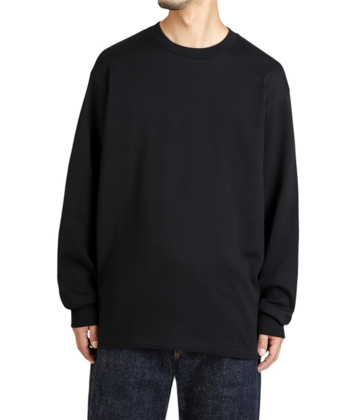 1P Hanes T-SHIRTS KURO クルーネックロングスリーブTシャツ | Hanes