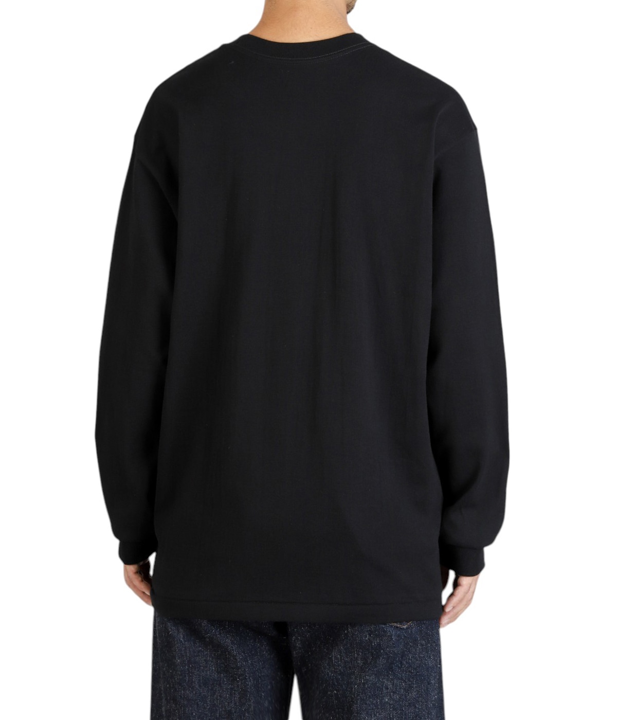 1P Hanes T-SHIRTS KURO クルーネックロングスリーブTシャツ | Hanes