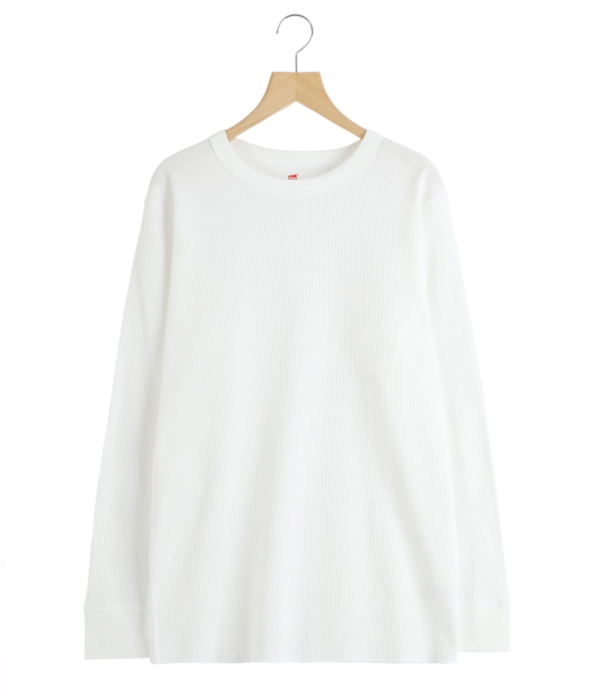 美品・未使用 3枚セットBIOTOP Hanes ロングスリーブ クルーネック サーマルトップ クルーネックロングスリーブ ホワイト