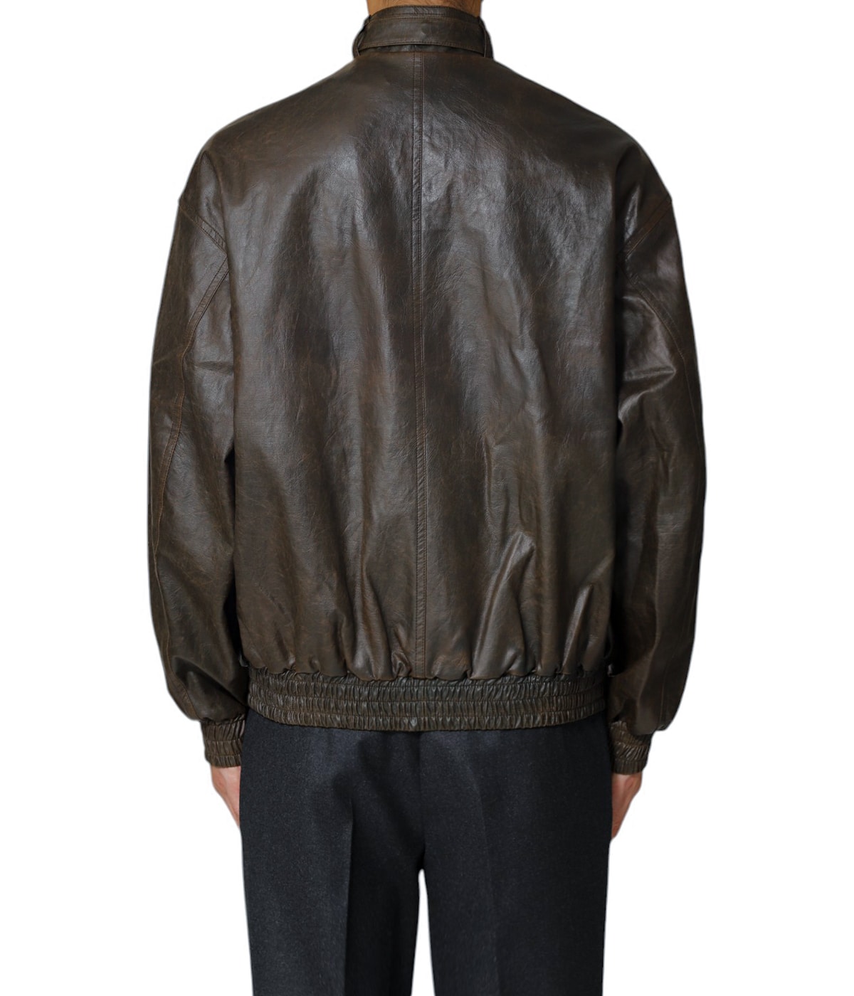 inscrire アンスクリア　24aw フェイクレザージャケットブルゾン INSCRIRE / アンスクリア】 FAKE LEATHER THREE POCKET BLOUSON