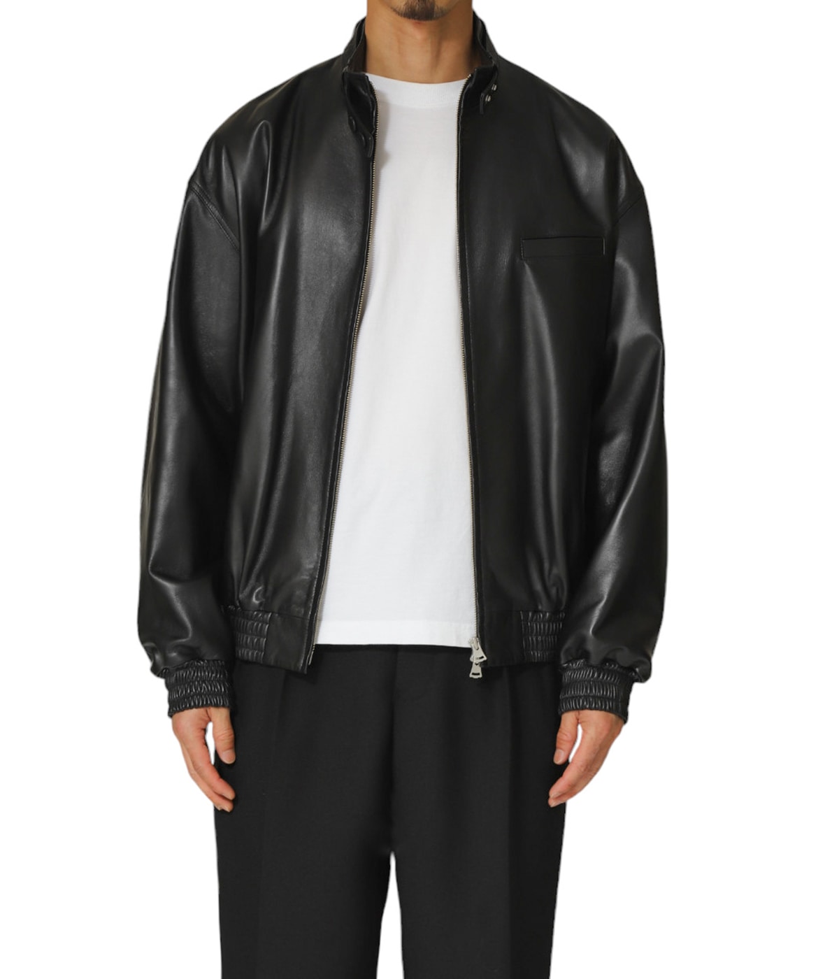 Sheep Leather Three Pocket Blouson | INSCRIRE(アンスクリア