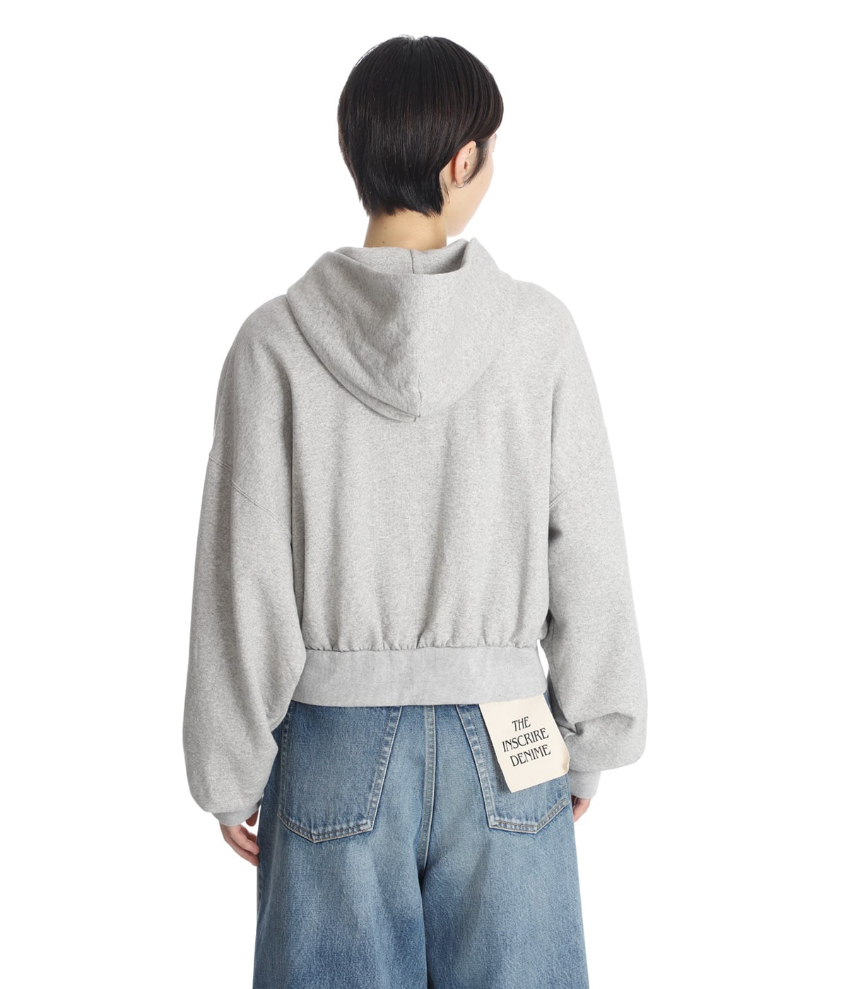 レディース】Navy Zip Hoodie | INSCRIRE(アンスクリア