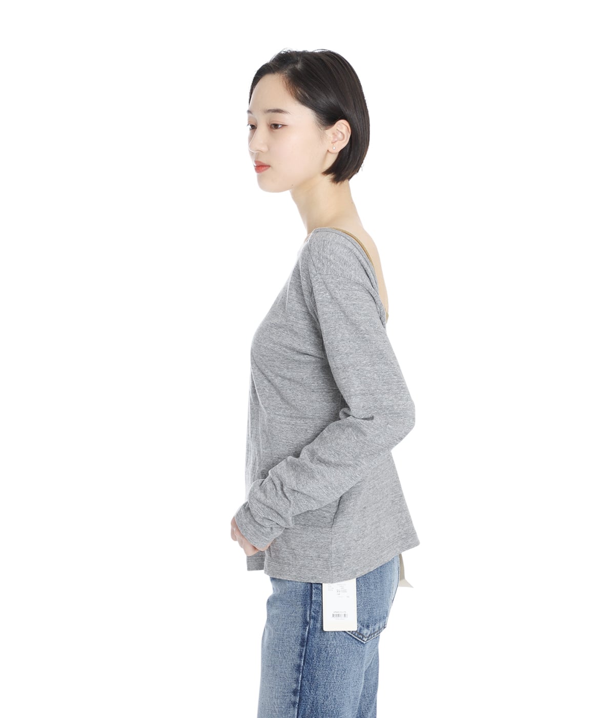 INSCRIRE アンスクリア　RAFFY LAYERED TEE レディース】Raffi Jersey Back Open Tee | INSCRIRE(アンス