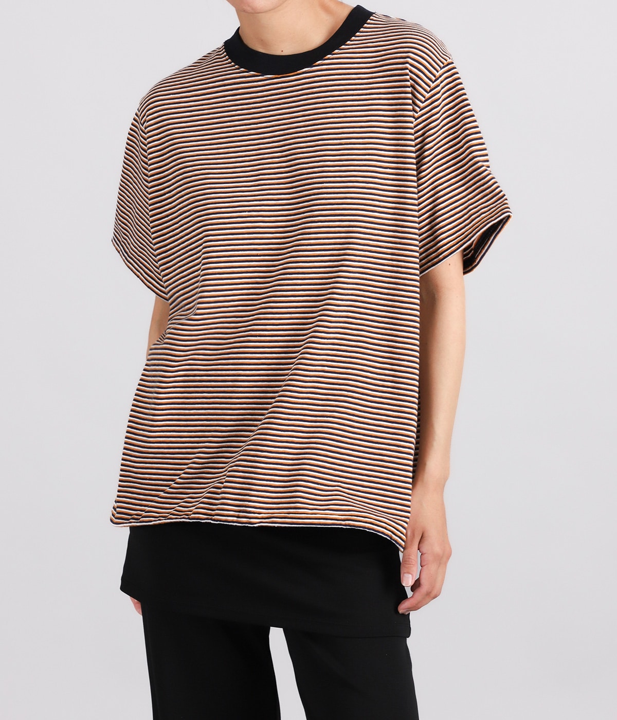 レディース】Multi Border Wire Tee | INSCRIRE(アンスクリア
