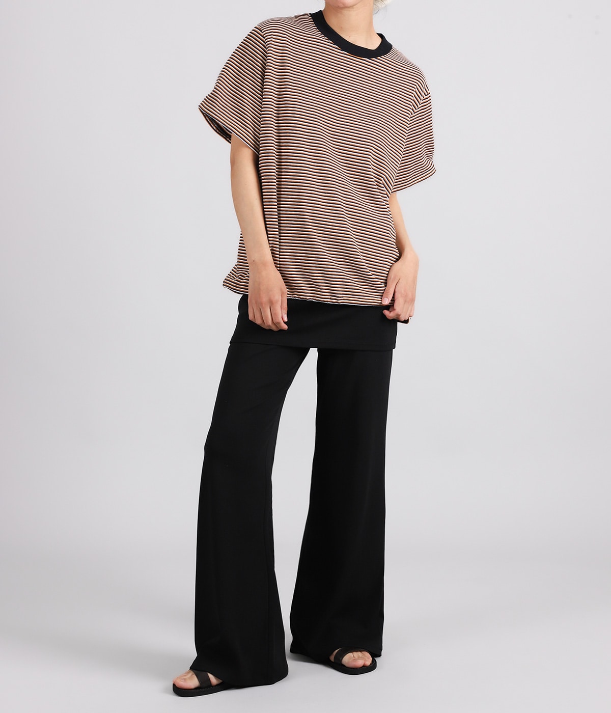 レディース】Multi Border Wire Tee | INSCRIRE(アンスクリア
