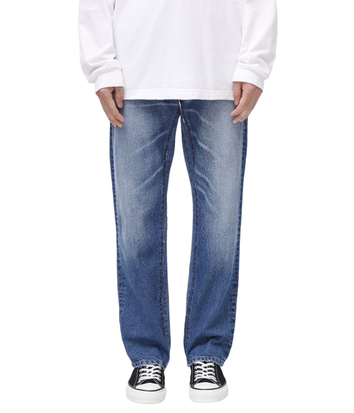 INSCRIRE DENIMアンスクリア　デニムパンツ新品タグ付★42,900円 Streight Patch Different Denim | INSCRIRE(アンスクリア