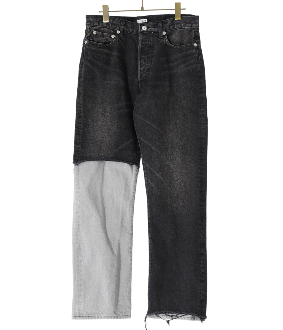 INSCRIREアンスクリアStraight Layeredタック デニムパンツ INSCRIRE/アンスクリア】Straight Layered Denim（デニムパンツ