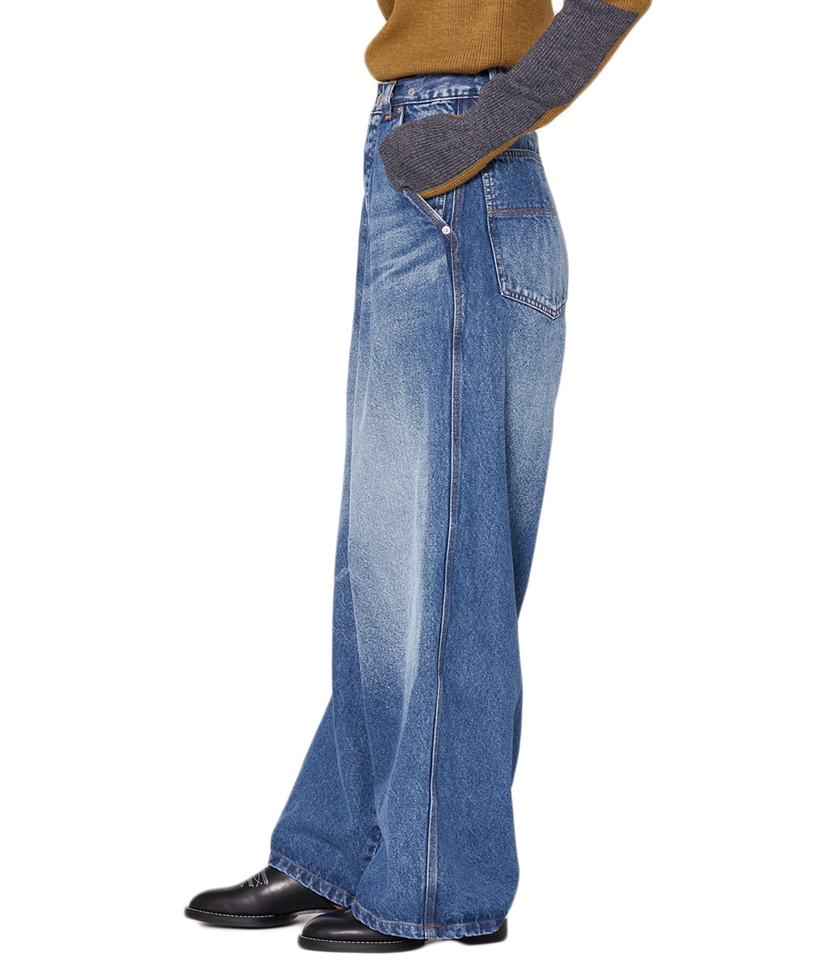 INSCRIRE /アンスクリアワイドデニム INSCRIRE【 womens 】 Denim tuck wide pants | Terminal