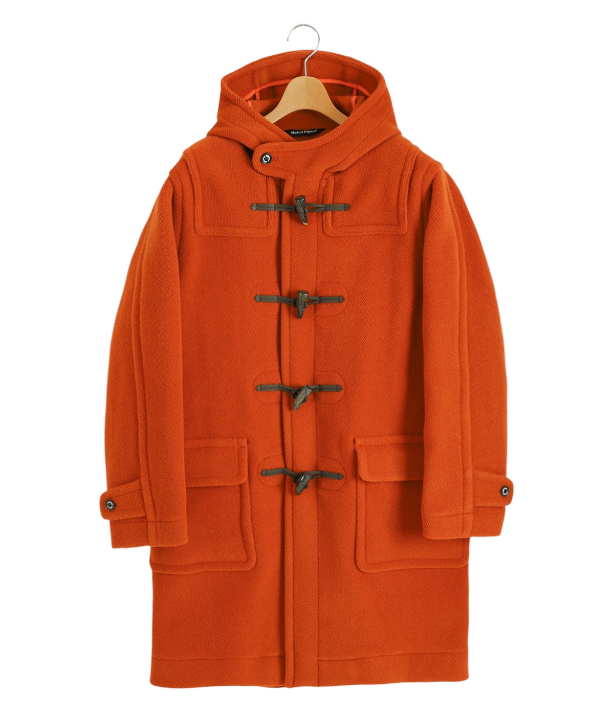 45R ダッフルコート レッドに近いオレンジ 圧縮ウール DUFFEL COAT Orange – EDWIN CONCEPT SHOP