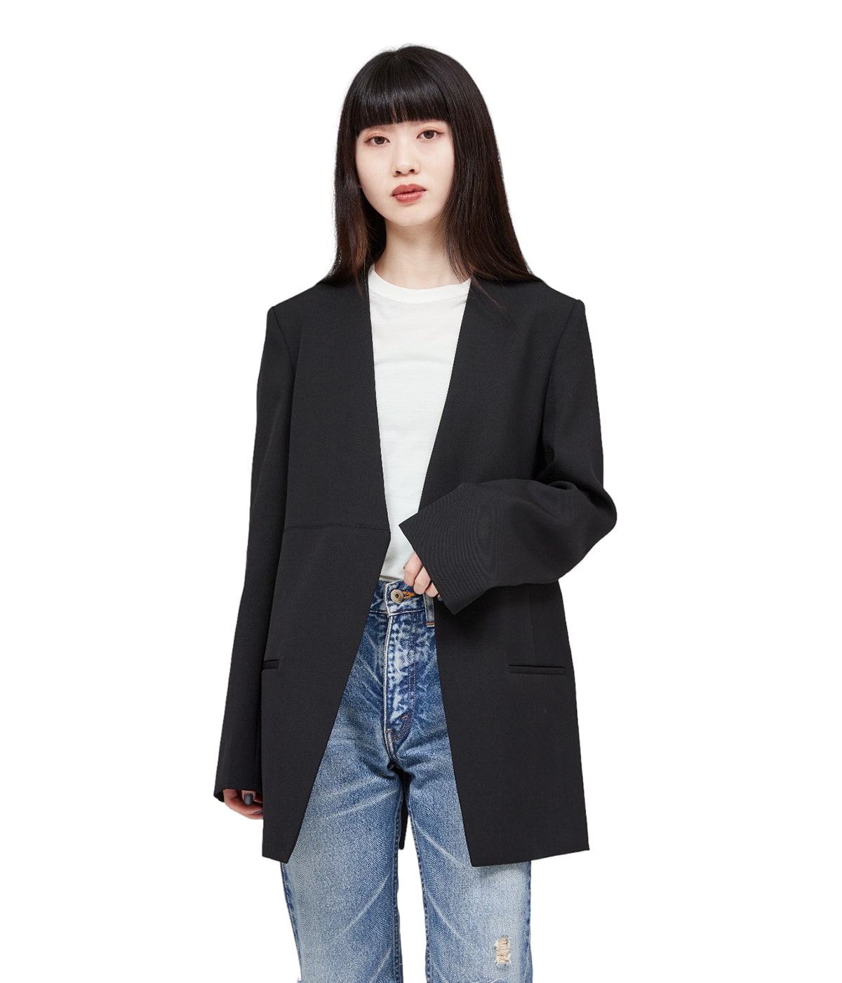 【極美品】JIL SANDER ショールカラー 紐デザイン ニット ジャケット ◇極美品◇JIL SANDER◇モヘア◇ニットセーター◇定価14万円