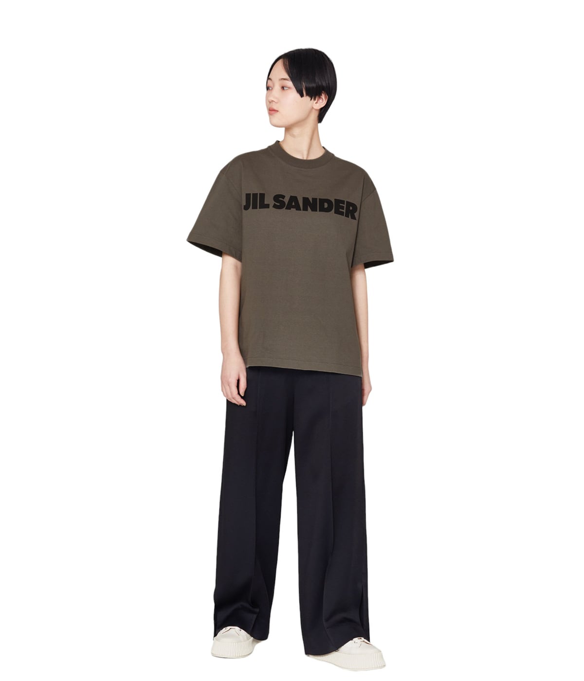 Tシャツ・カットソー Jil Sander SS25 Top t-shirt (J02NF0005J20249 100) Logo T-Shirt Man | Jil Sander Official Online Store