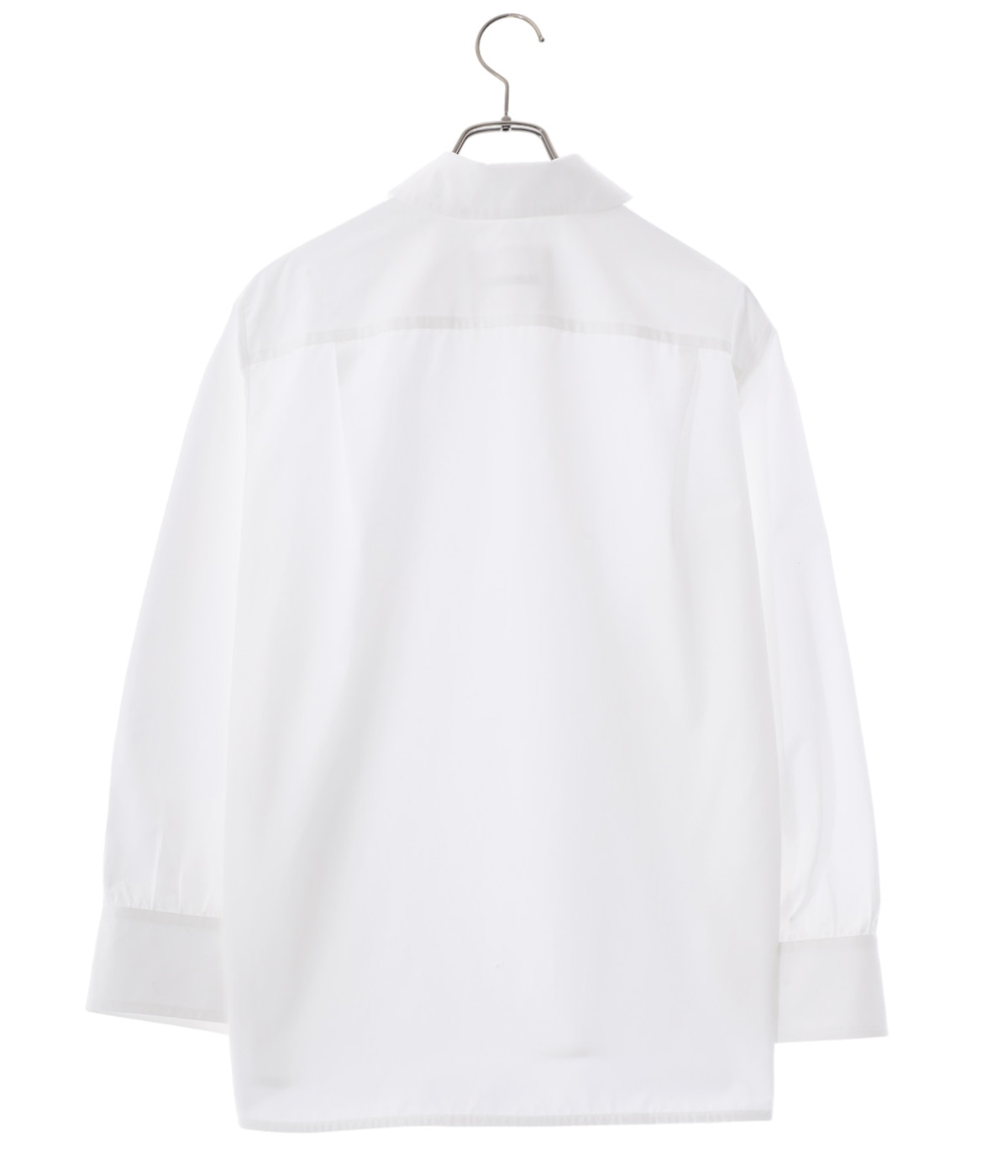 未使用 JIL SANDER　ジルサンダー 34 ホワイト フロントプラストロンシャツ　ハンガー付き 未使用 JIL SANDER ジルサンダー 34 ホワイト フロントプラス