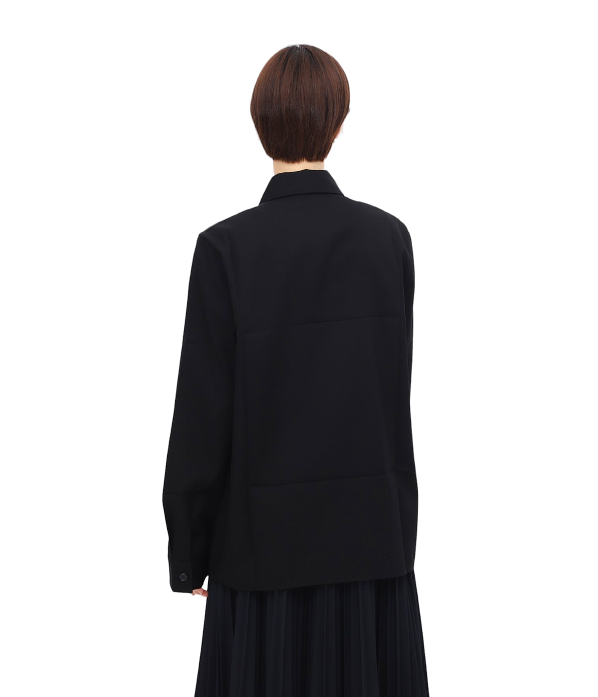 JIL SANDER 24ss シルバージュエルクリップ　ウールシャツ JIL SANDER 24ss シルバージュエルクリップ ウールシャツ - メルカリ
