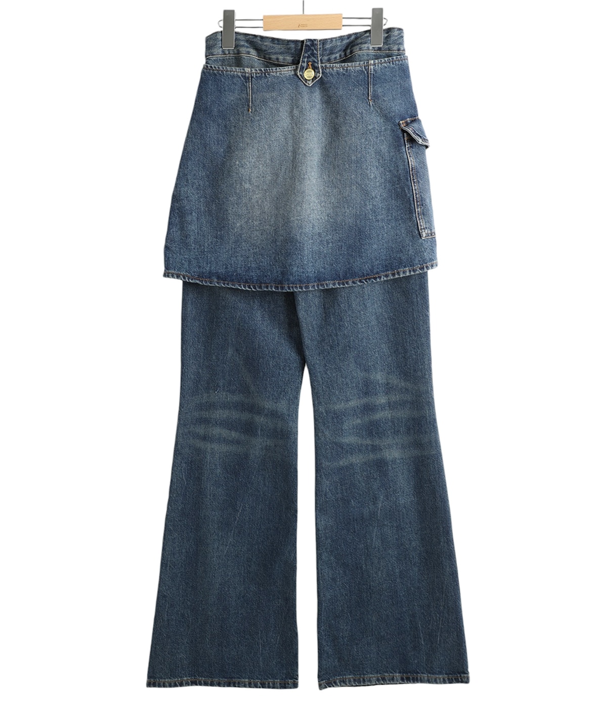 GANNI ブルーデニム 28 新品 未使用 GANNI アイレットレース ジーンズ | ブルー | FARFETCH JP