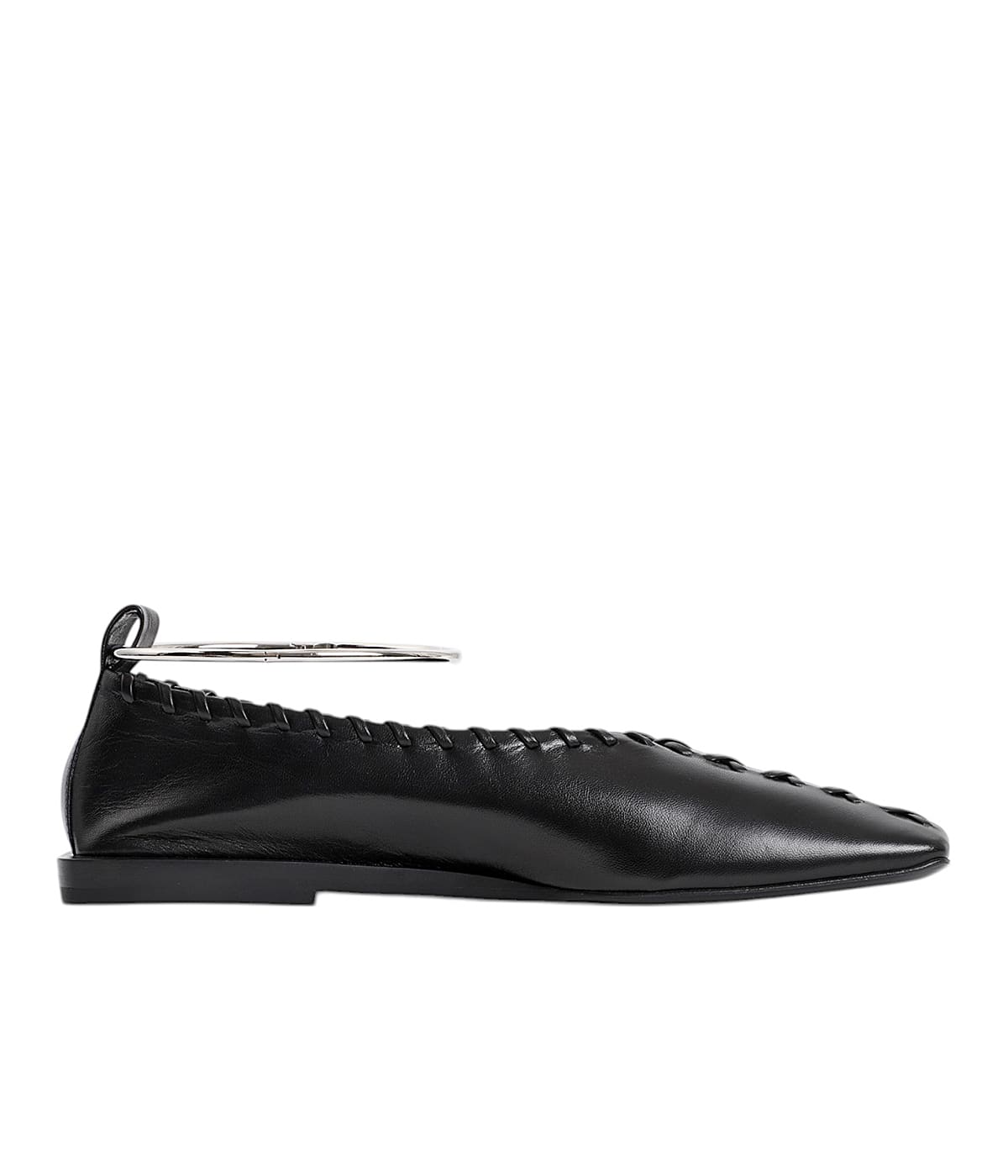 JILSANDER☆関税込み☆レザーバレリーナシューズ 10mm JIL SANDER(ジル サンダー)｜バレリーナ/ブラック の通販