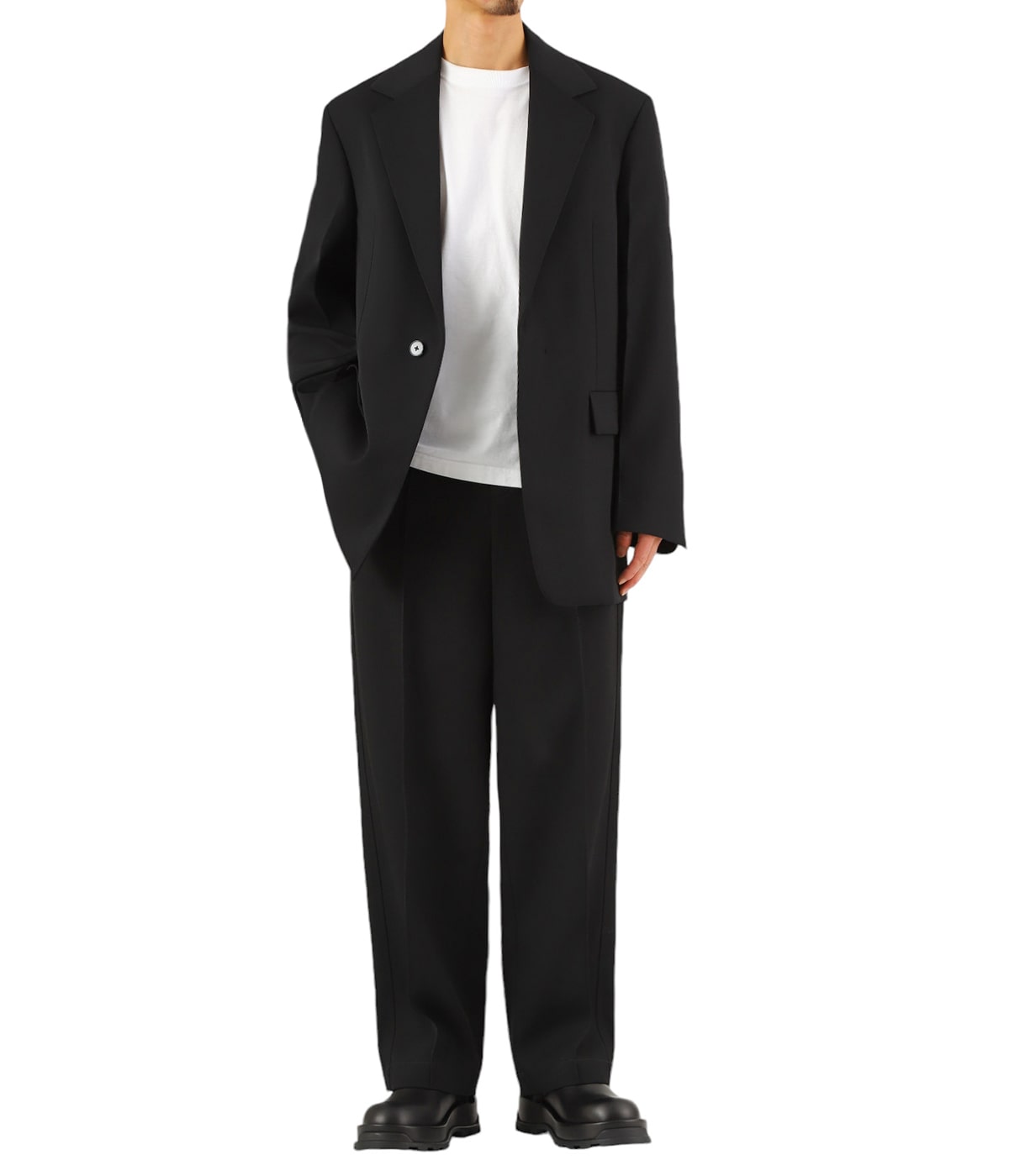 ヴィンテージ✨JIL SANDER+ ベロア切替 テーラードジャケット org.jpg