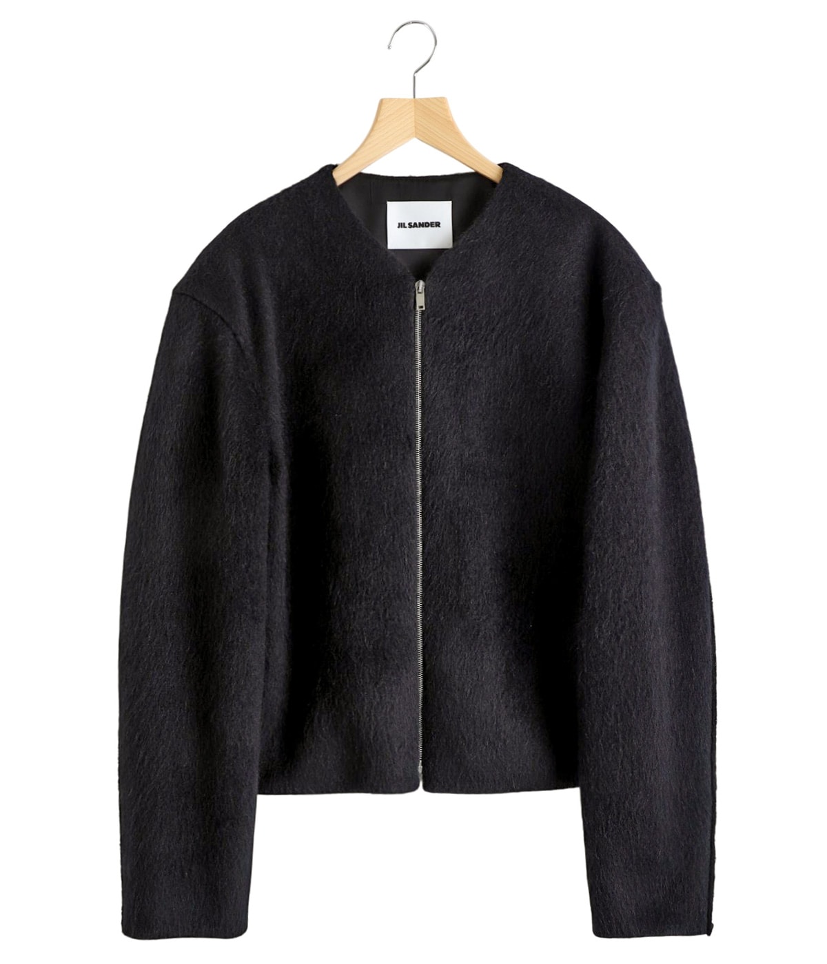 極美品★JIL SANDER★ウールフードブルゾン★一枚仕立て★ JIL SANDER(ジルサンダー) 24AW【W BLOUSON 08 DB】フーデッド