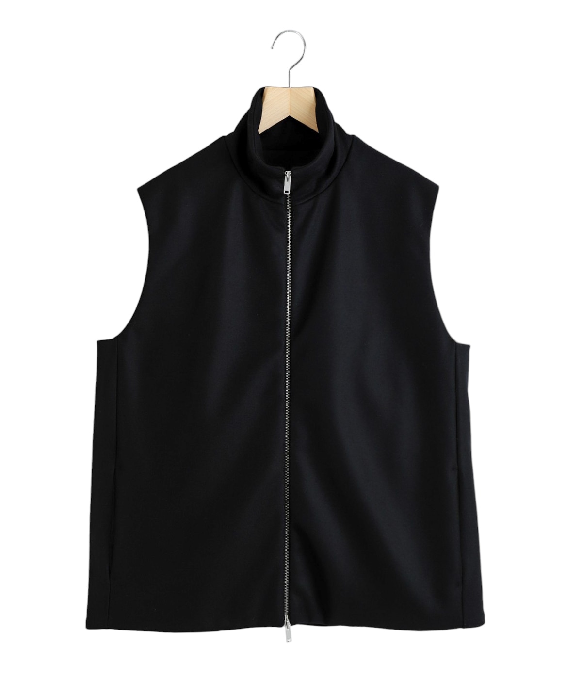 JIL SANDER VEST SHIRT BLACK 【新品・未使用】 ZIP UP VEST | JIL SANDER(ジルサンダー) / トップス ベスト