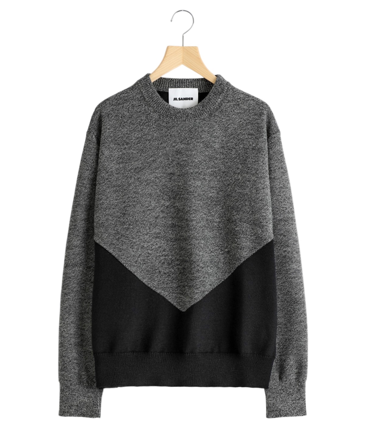 8 JIL SANDER NAVY グレー ニットセーター Lサイズ ジルサンダー レディース ニット JIL SANDER ブランド トップス