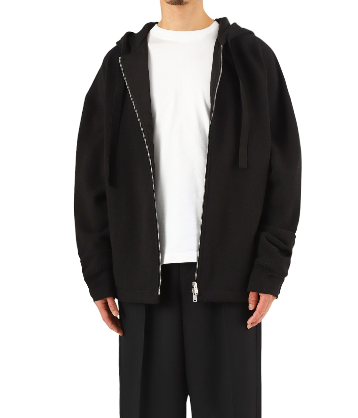 ZIP UP SWEATSHIRT W/HOODIE | JIL SANDER(ジルサンダー