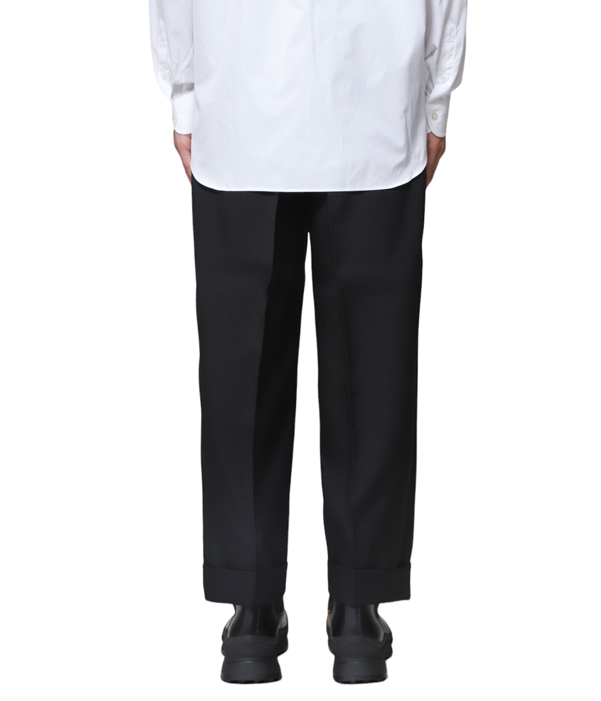 【JIL SANDER】ウール ストレートパンツ Navy 送料関税込 JIL SANDER(ジルサンダー) 22AWワイドパンツJ04KA007 J04KA007