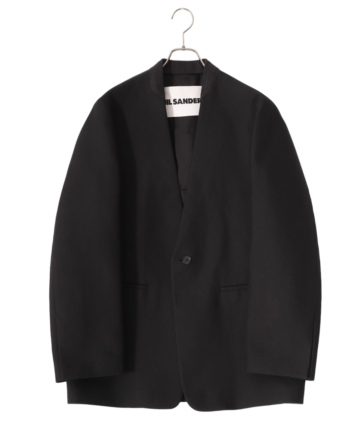 ジャケット・アウター JIL SANDER PLUS OVERSHIRT Jil Sander Men's Plus Down Jacket in Black Jil Sander