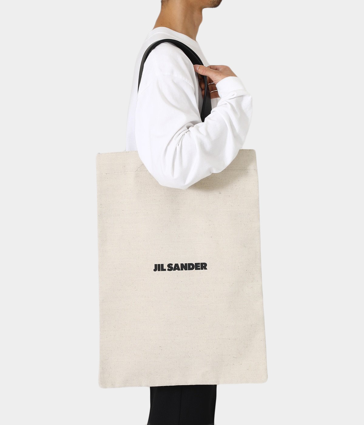 正規店買付【JIL SANDER】ボーダーブック トートバッグ JIL SANDER♡ ボーダーブックトートバッグ トートバッグ