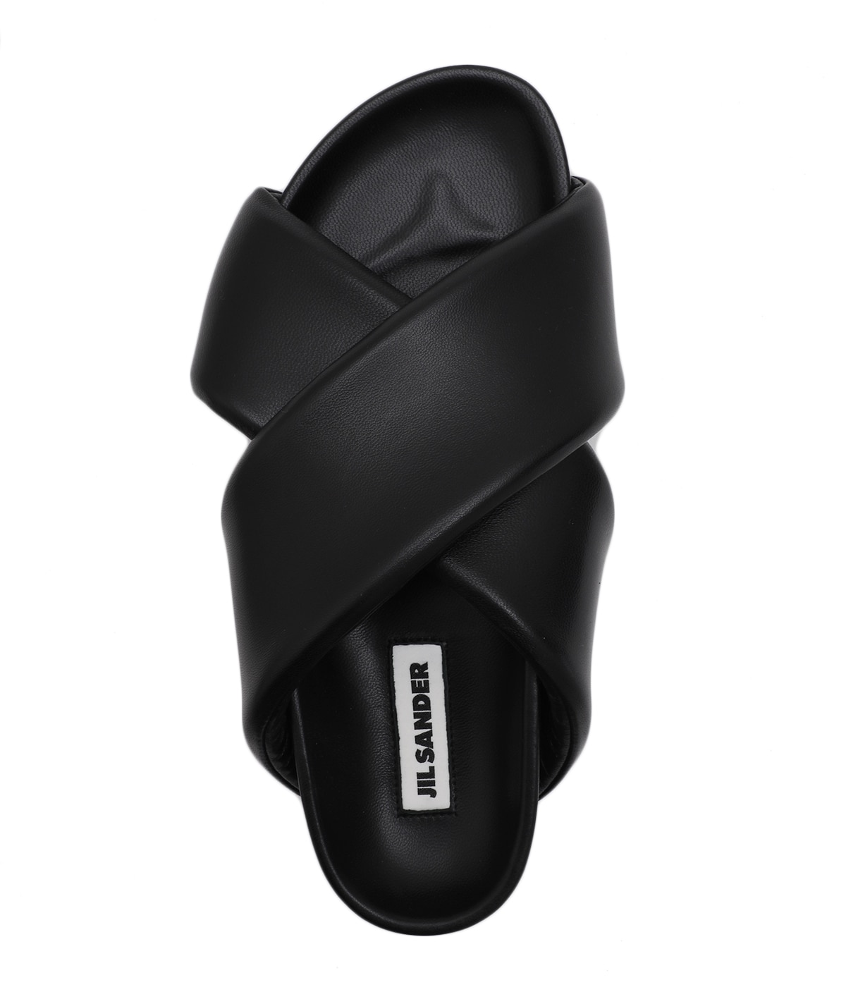 【定価107,800円】JIL SANDER パテッドレザー　サンダル 値下げ不可 ジルサンダー サンダル パデット レザー クロス