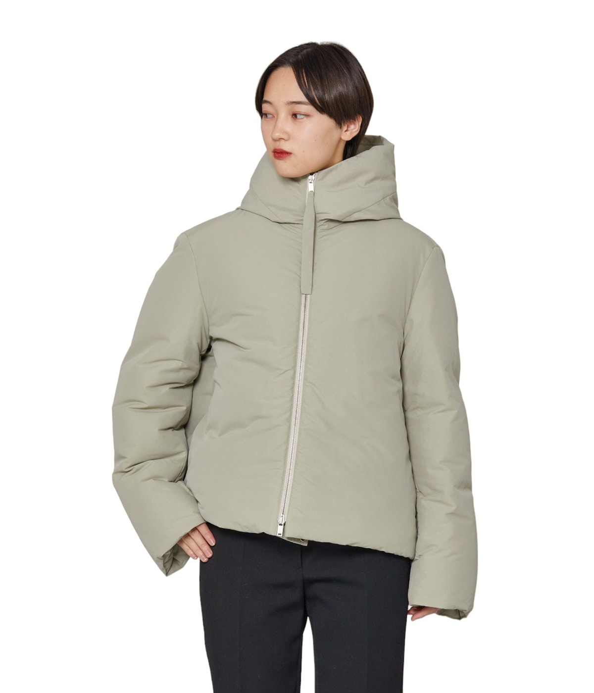 JIL SANDER ジルサンダー ノーカラー Down ダウンジャケット Jil sander☆Down Jacket☆ダウンジャケット☆送料込 (Jil
