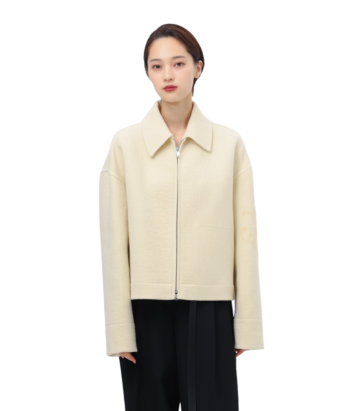 ジルサンダープラス　コットンブルゾン レディース】BLOUSON 168 EMB DB | JIL SANDER(ジルサンダー