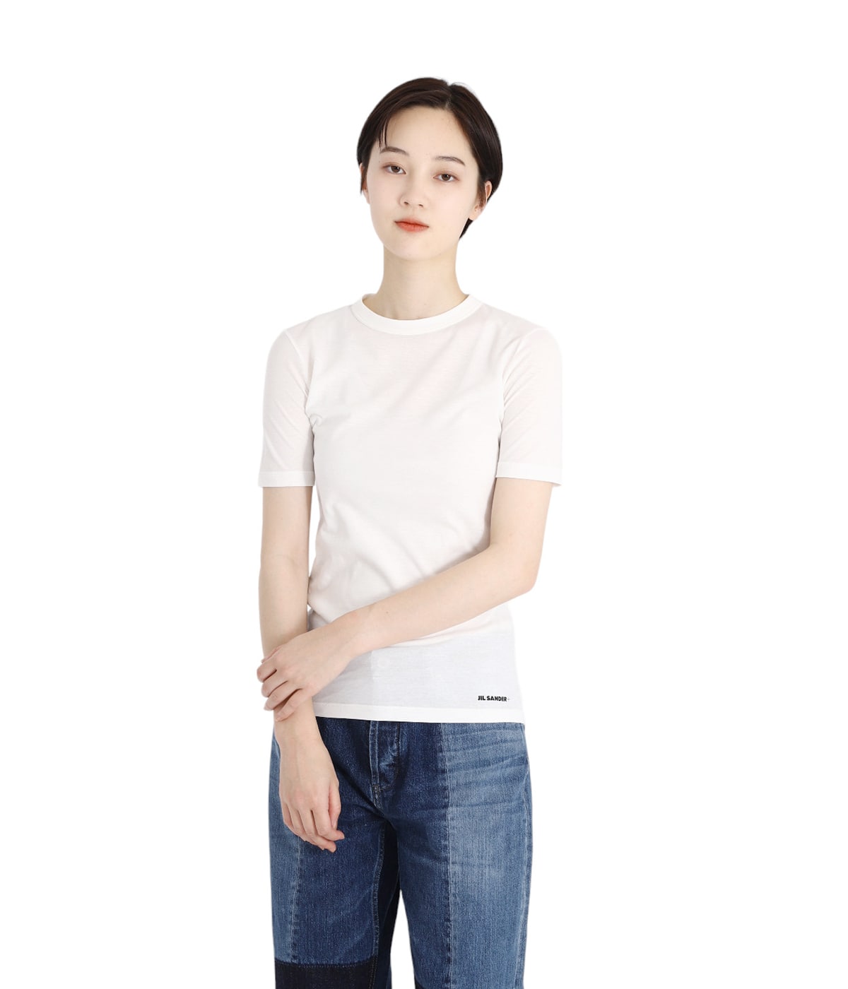 【単品】 JIL SANDER+ ジルサンダー 半袖 Tシャツ ホワイト S JIL SANDER ジルサンダー Tシャツ J02GC0109 J20073 102 ティー