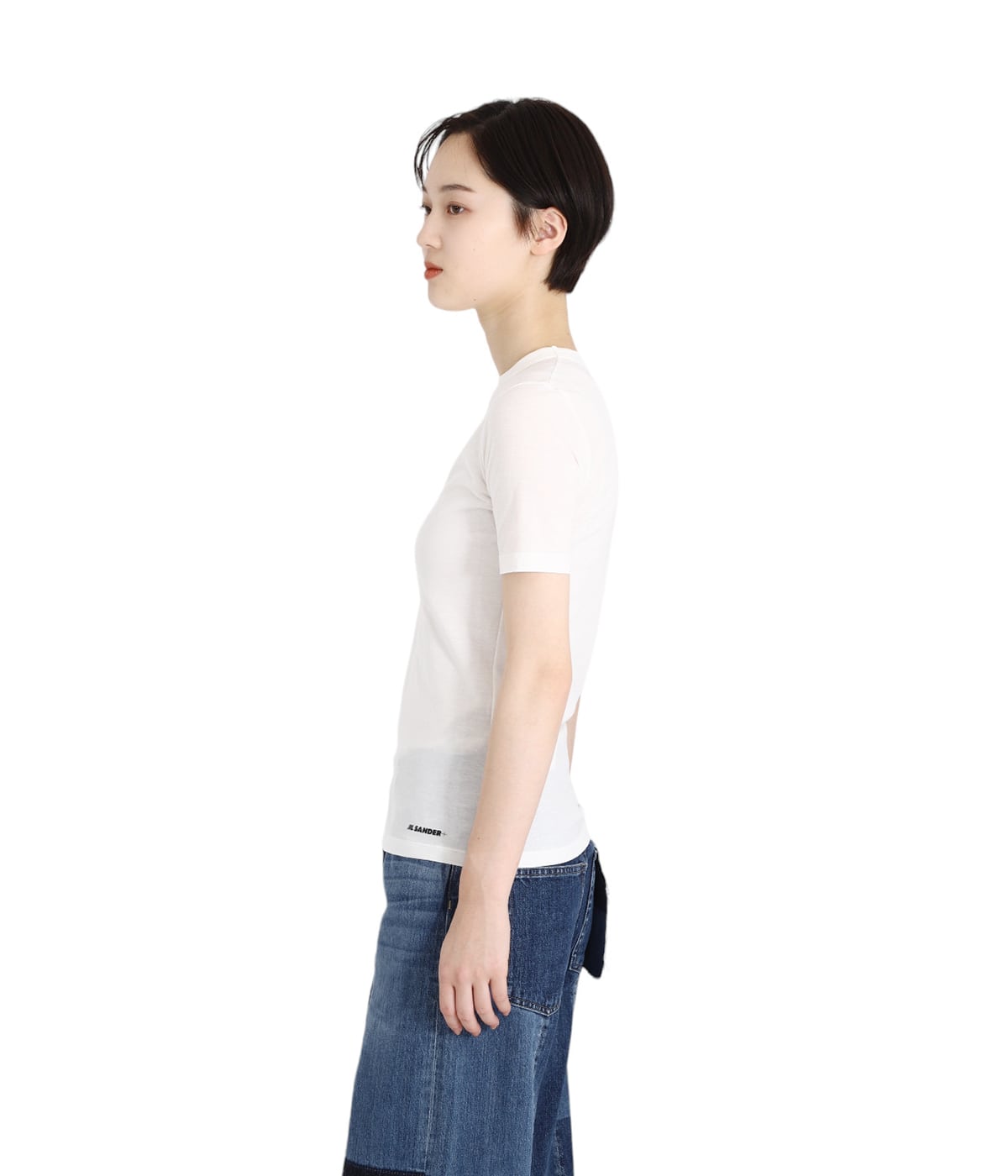 【新品】Jil Sander+　半袖Tシャツ　レディース　ホワイト　サイズM JIL SANDER SANDER+ ジルサンダー プラス 半袖 Tシャツ