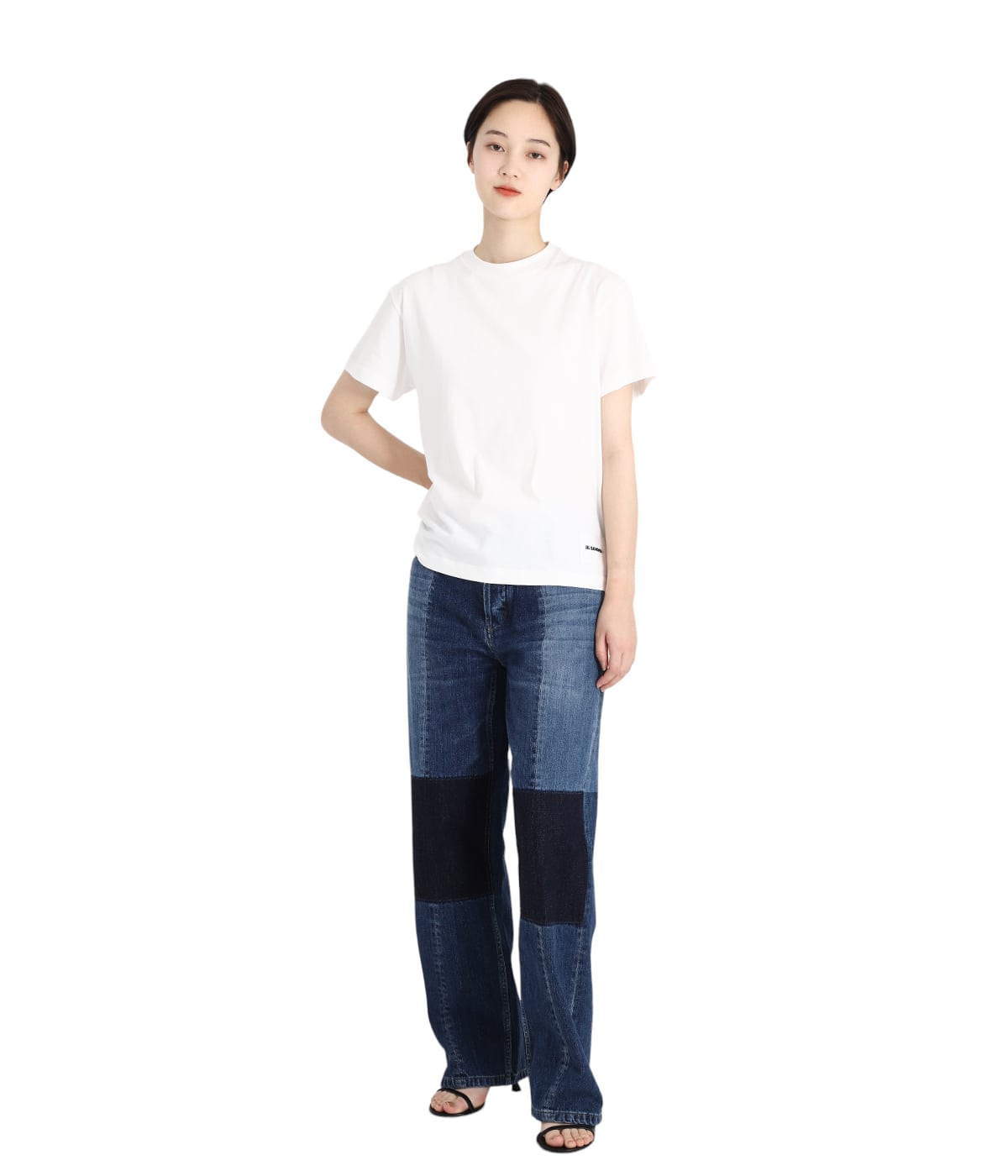 Tシャツ・カットソー JIL SANDER Women Tops Jil Sander Logo t-shirt | Black | FARFETCH PL