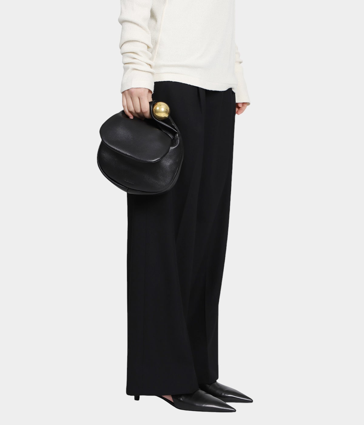 【Jil Sander】sphere ミニ ポーチ ブラック 送料無料】JIL SANDER[ジルサンダー] / SPHERE CLUTCH POUCH BAG