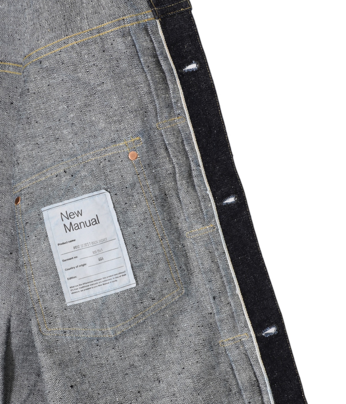 LV 36's 1st T-BACK JACKET | New Manual(ニューマニュアル
