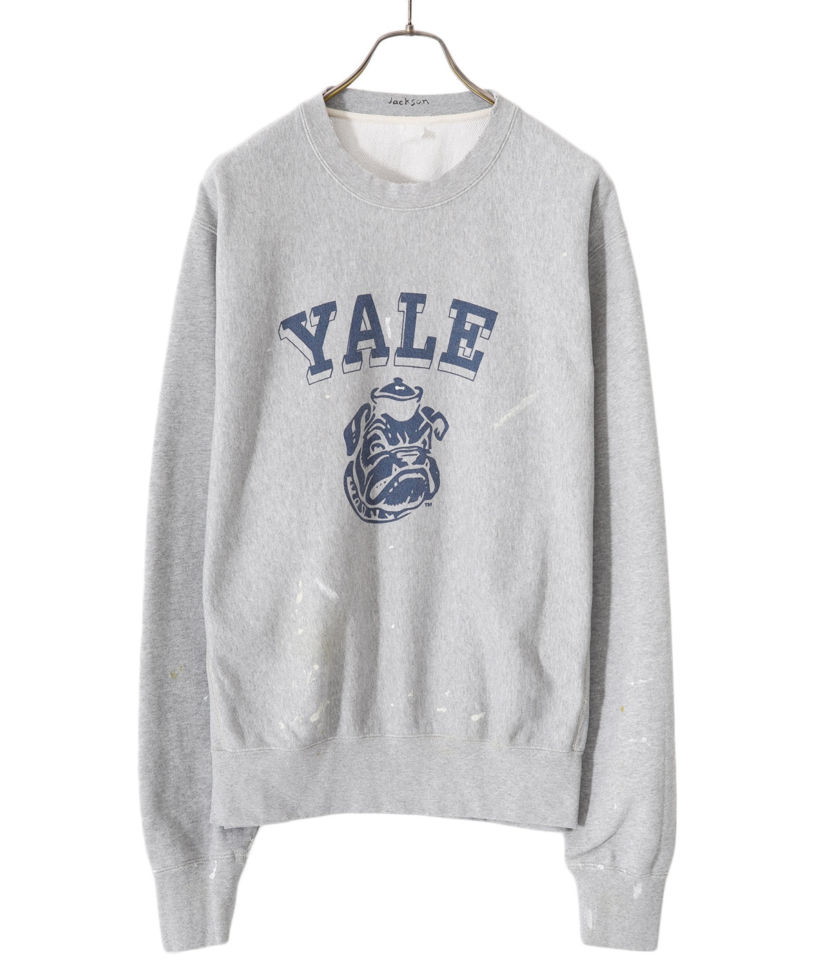 ＊ジャクソンマティス YALE「Y」ダメージ ペイント加工 トレーナー M fit=scale-down,w=1200