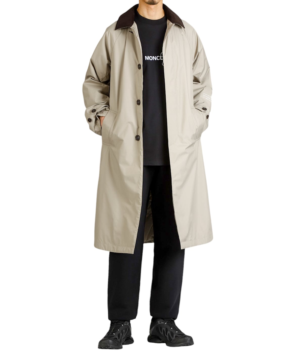 MONCLER ベージュ トレンチコート ベージュ系 MONCLER(モンクレール) トレンチコート(レディース