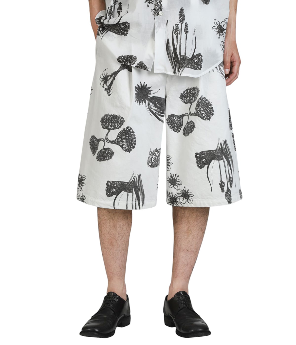 パンツ tado HAND BLOCK PRINT SHORT PANTS - Hand Drawing SUMI Printing - | kiivu(キフ