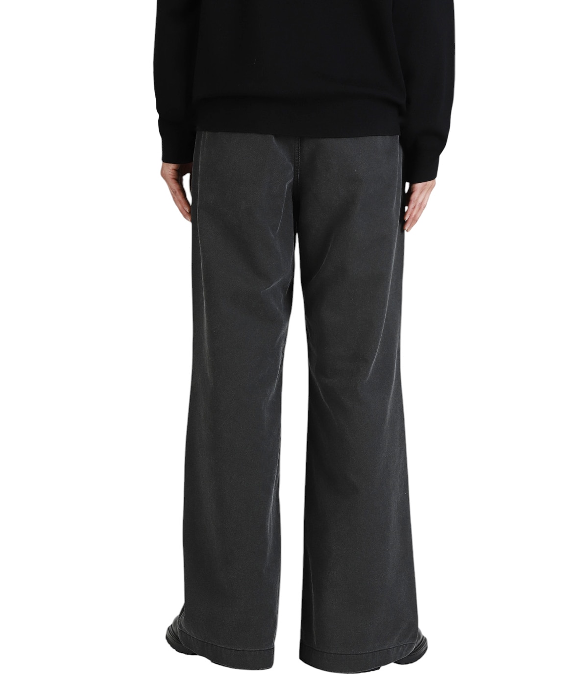 OVY One Tuck Wide Chino Pants (black)M OVY One Tuck Wide Chino