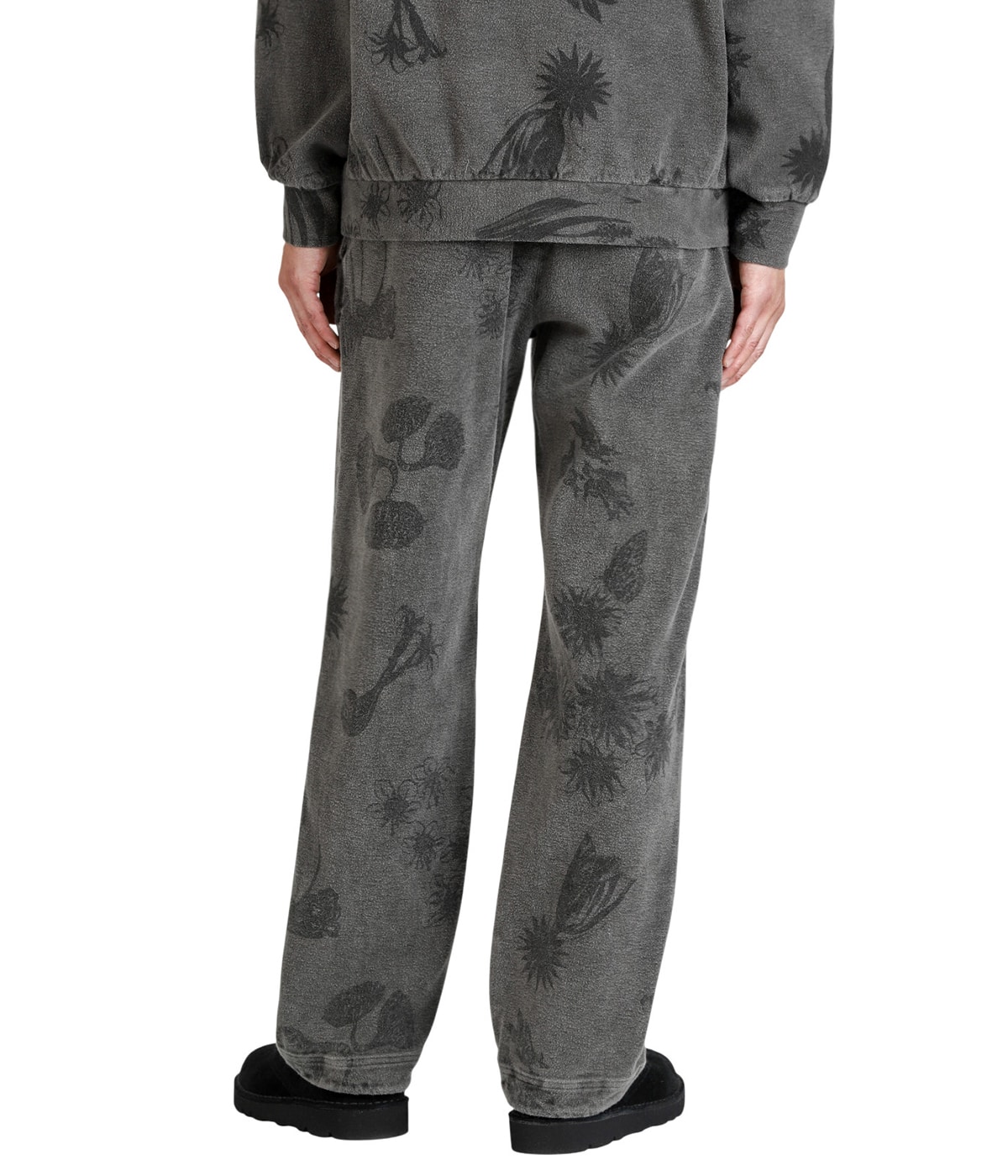 EASY PANTS- Drawing Sumi Print Doble＋Needle＋Sumi O.D - | kiivu