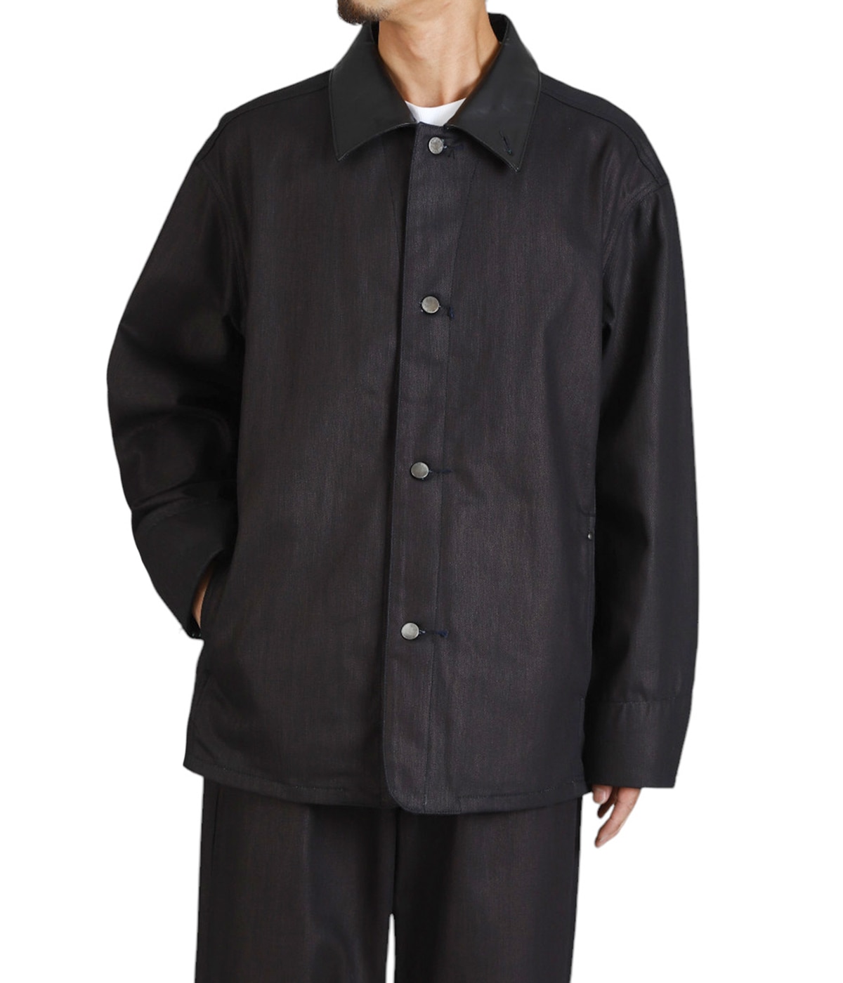 Kiivu キフ DENIM WORK JACKET SUMI DENIM WORK JACKET- 12.5oz Rainbow Denim + SUMI - | kiivu(キフ