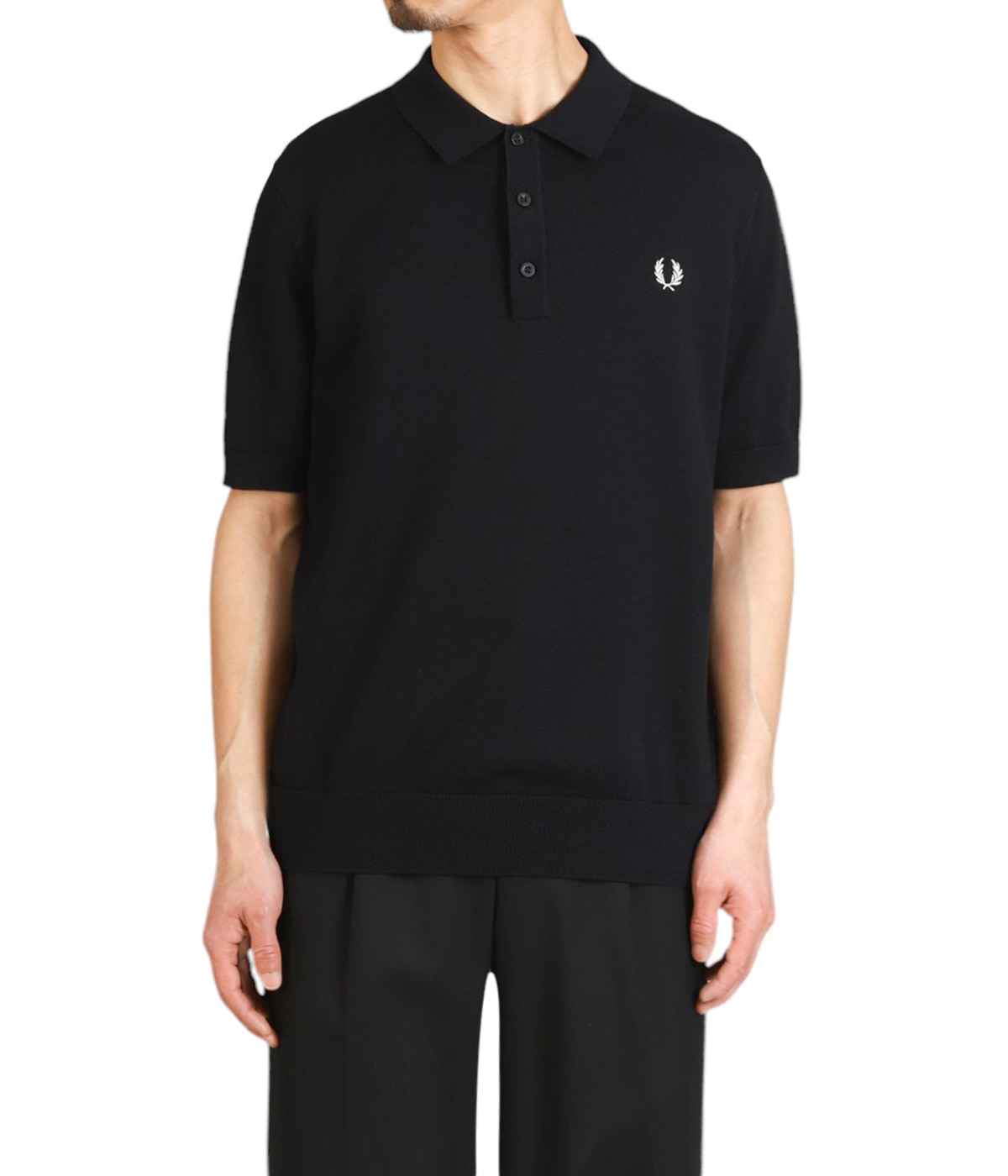 FRED PERRY ブラック ポロシャツ Twin Tipped Fred Perry Dress(8 350：BLACK): | FRED PERRY