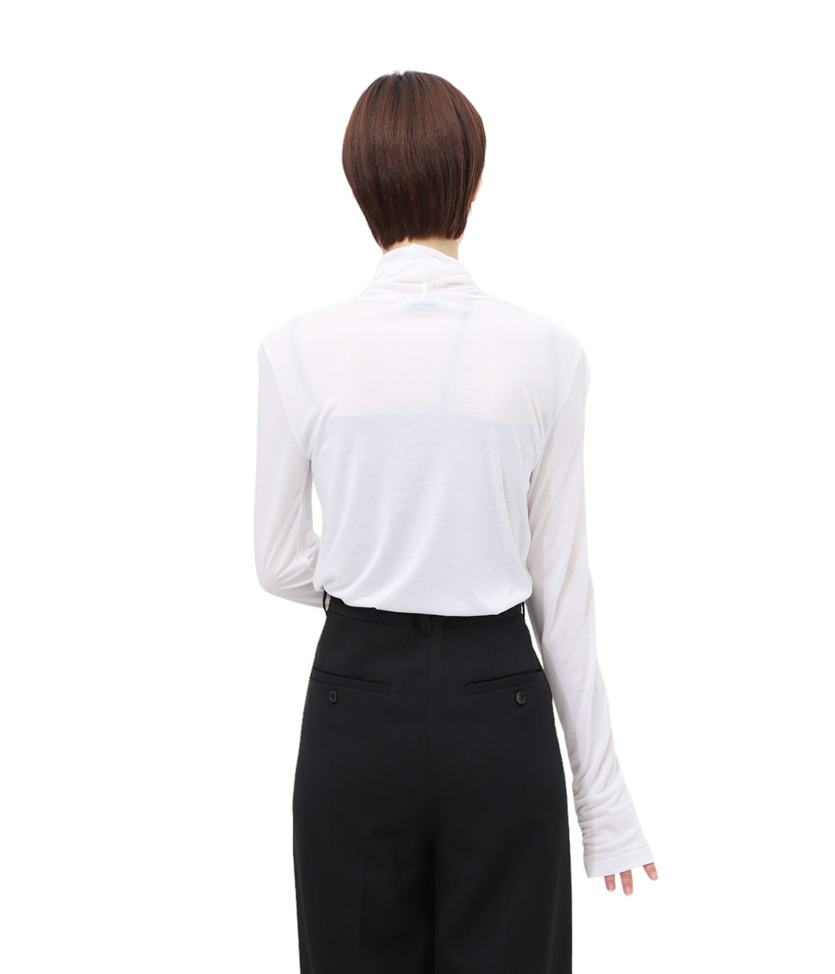 ATON エイトン　モダールシルクジャージー タートルネック　ホワイト 白 M 楽天市場】[SALE]ATON : [レディース]MODAL SILK JERSEY