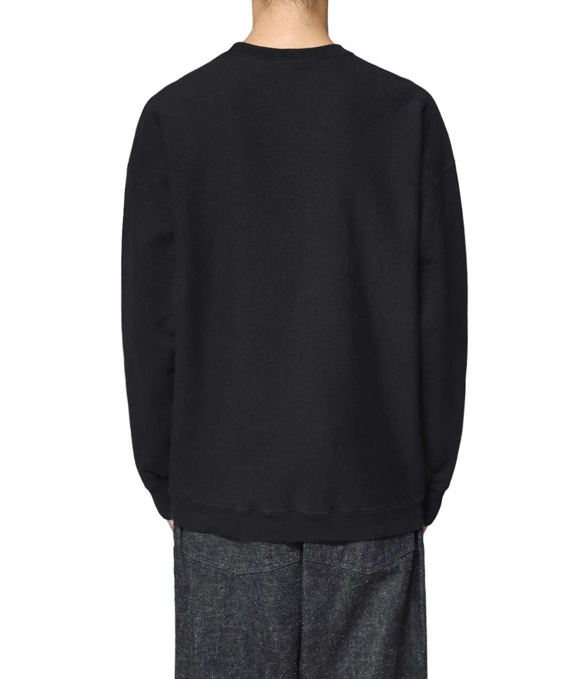 GARMENT DYED URAKE OVERSIZED SWEATSHIRT | ATON(エイトン