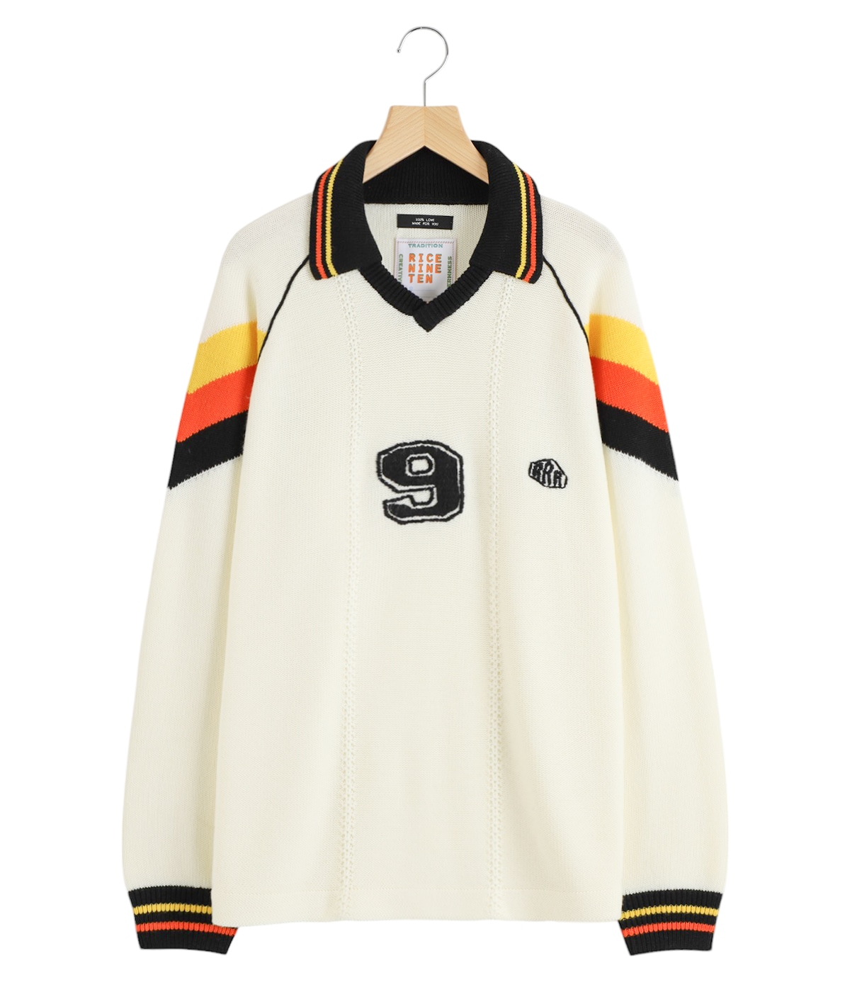 ライスナインテン knitting game shirt サッカーシャツ RICE NINE TEN(ライスナインテン) | グラフペーパー,フレッシュ
