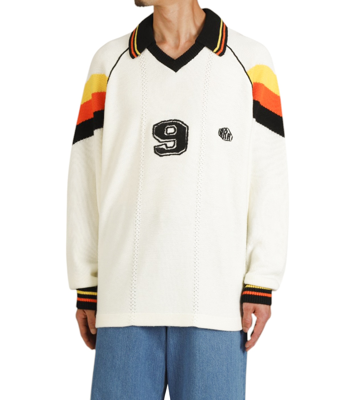 トップス rice nine ten 23ss knitting game shirt KNIT GAME SHIRT | RICE NINE TEN(ライス ナイン テン