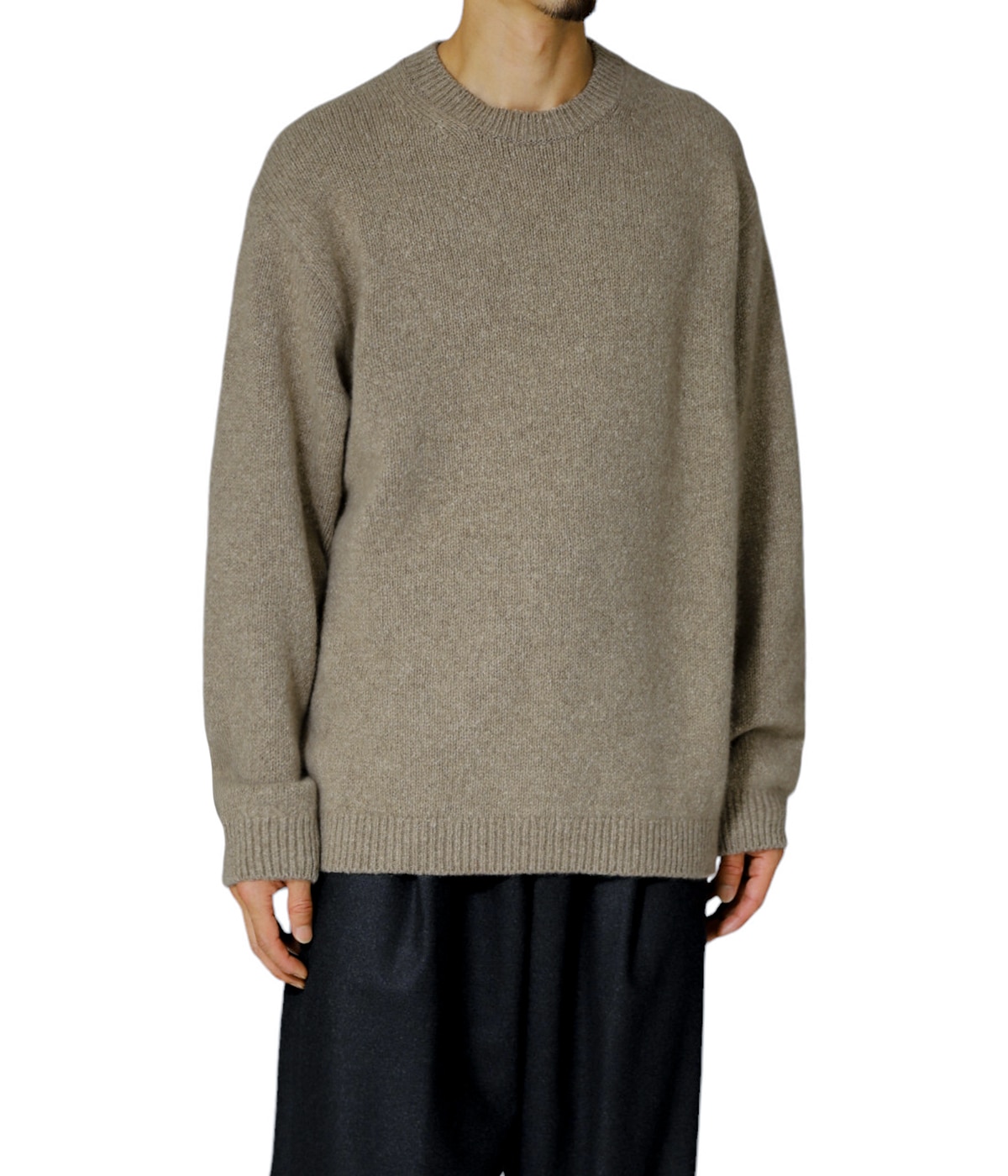 【関税込み】Barena グレー Castion Cruna セーター M〕ラインセーター アッシュグレー×ネイビー｜制服レンタル