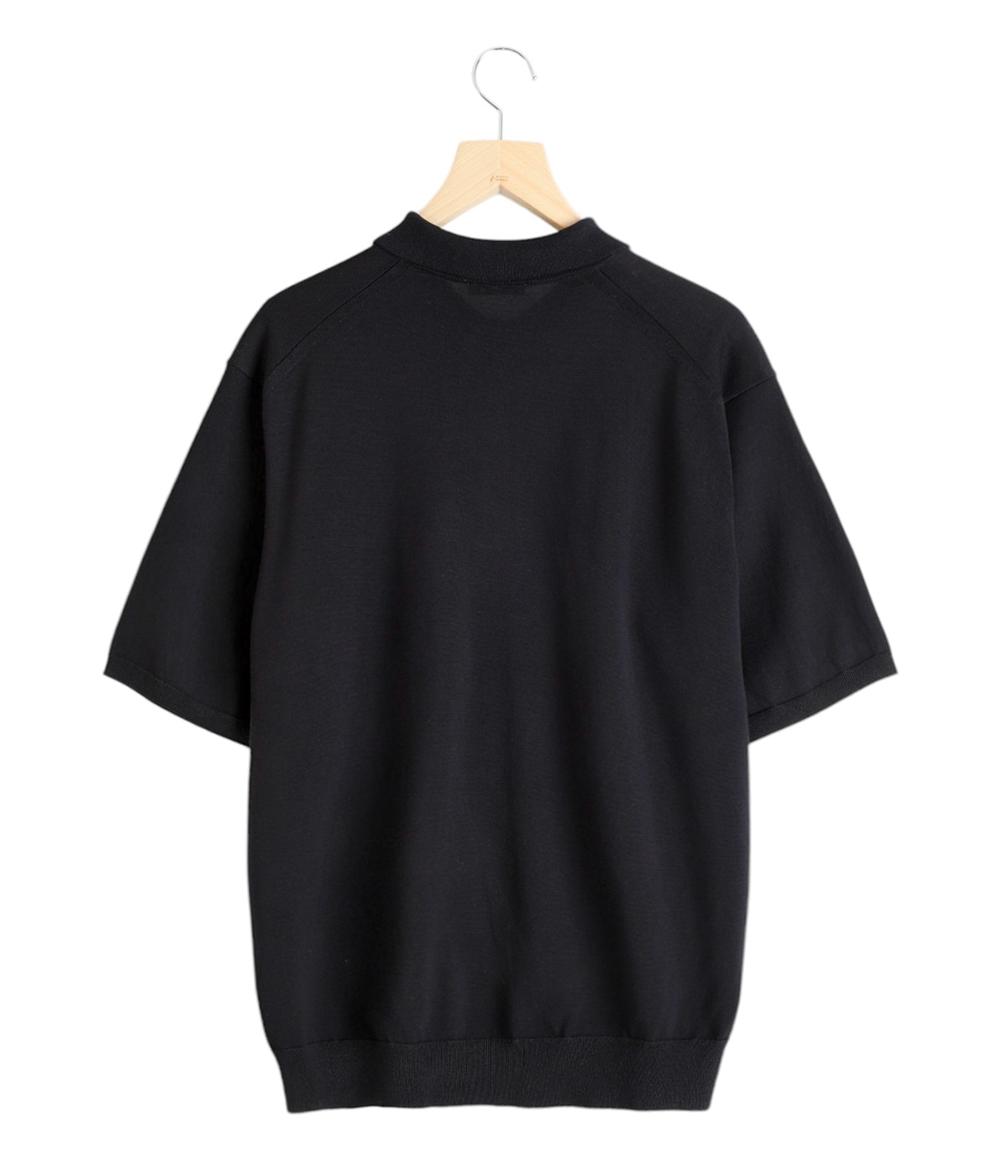 トップス ella_selectshop tent cardboard sweat COTTON WASHI KNIT HALF SLEEVE POLO SWEATER | ATON(エイトン